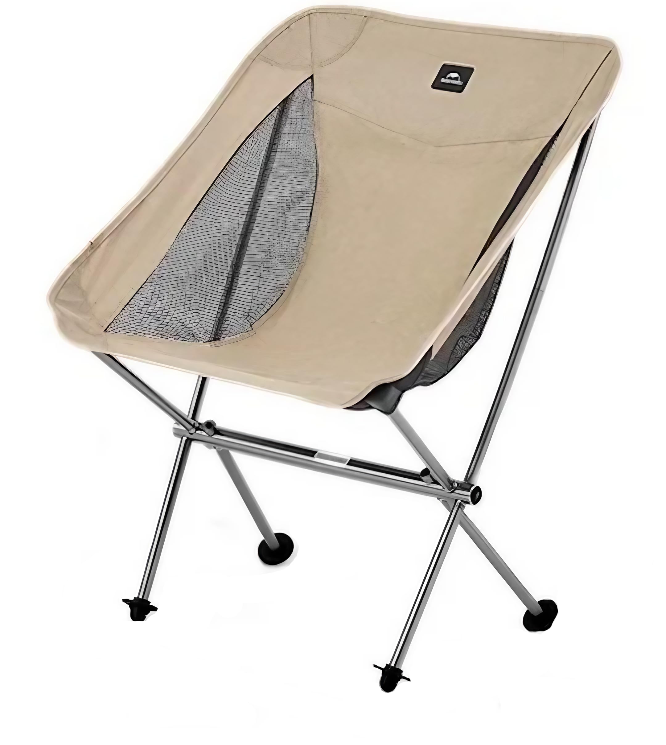 YL05 Ultralight Portable Camp Chair, Folding, with Storage Bag, 56 x 52 x 65 cm (Yellow)