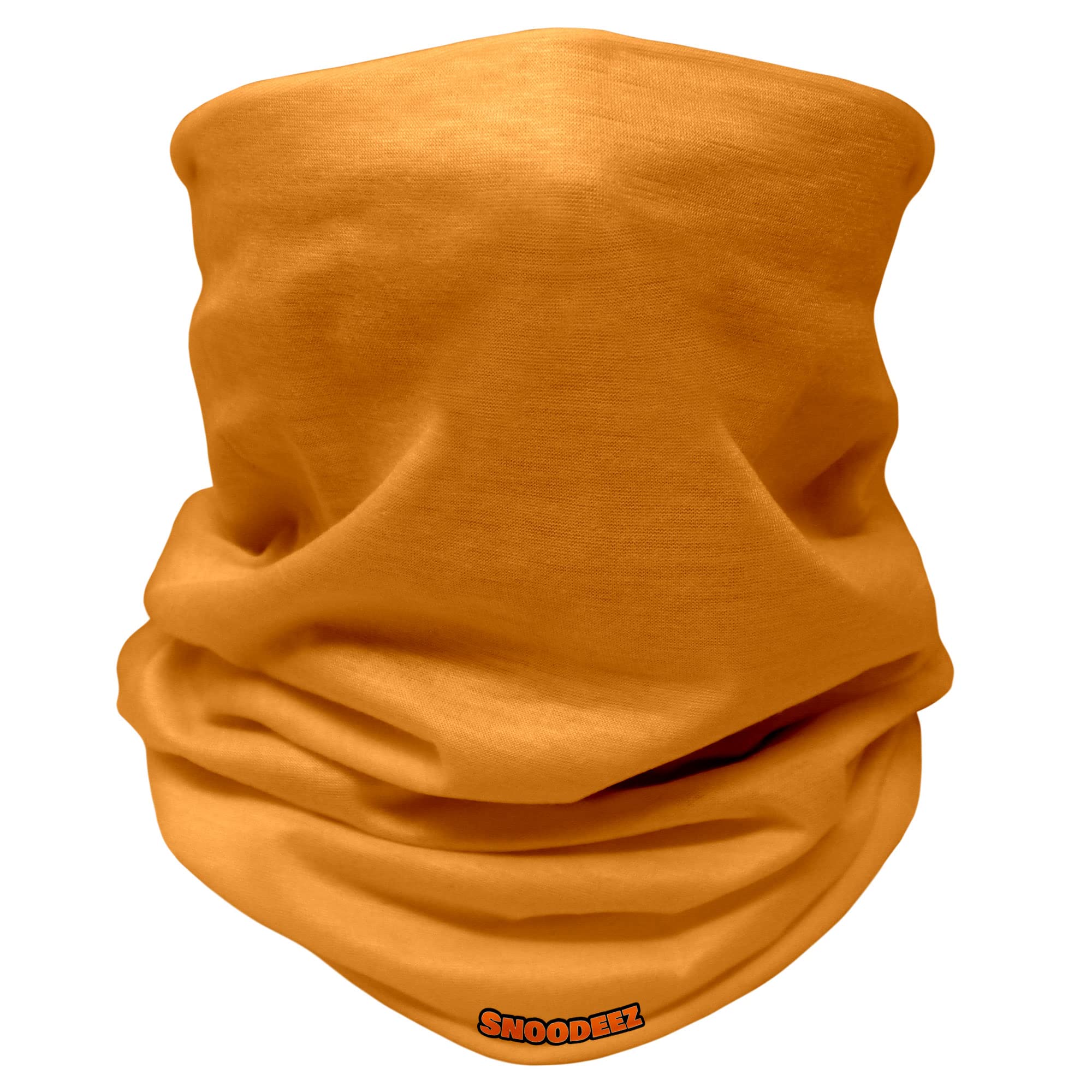 Kids Plain Multifunctional Snood Headwear (Orange, One Size)