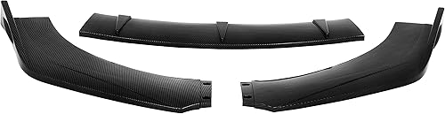 Vista 16 de SCITOO Carbon Look PP Universal Parachoques Delantero Cuerpo Kit Spoiler Chin Spoiler Delantero Bumper Lip