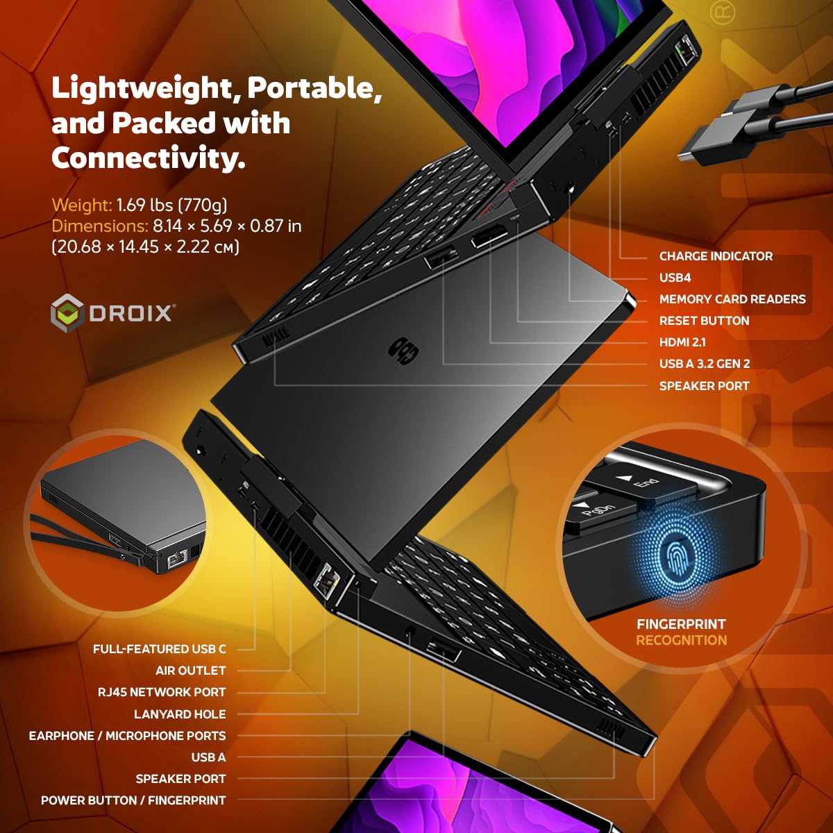 Amazon.com: GPD Pocket 4: Mini Laptop with AMD Ryzen AI 9 HX