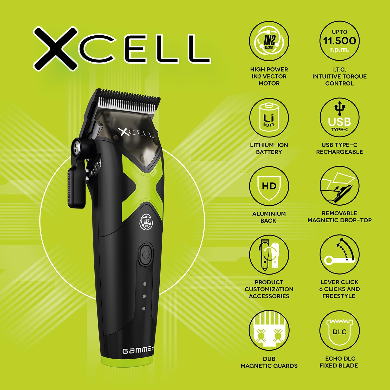 GAMMA+ XCELL Clipper Professional Men