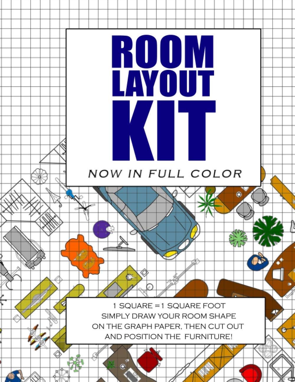 Room Layout Kit: Now In Full Color. The perfect furniture lay out planner - Plan your home interior designs using this scaled room layout template