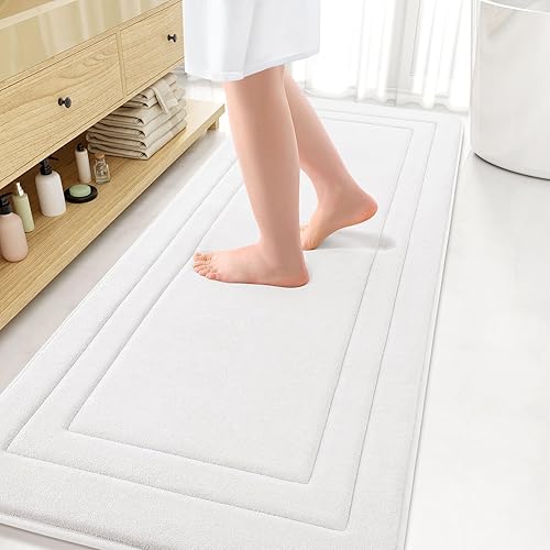 Miniatura 223 de Arotive Tapete de baño de espuma viscoelástica de 30 x 20 pulgadas, ultra suave y absorbente, lavable a máquina, cómodo tapete de baño para suelo