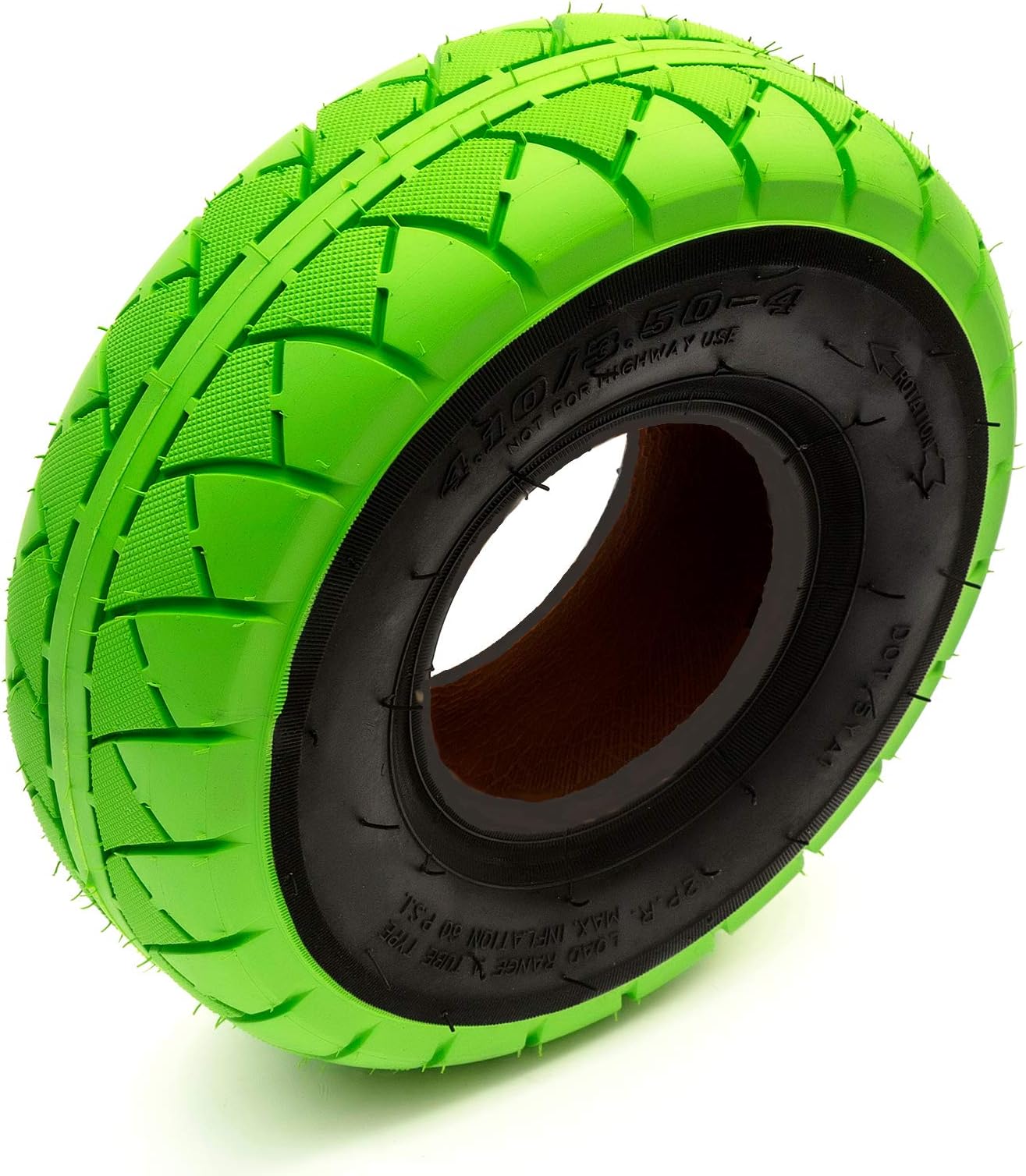 10 Inch Tyre 4.10/3.50-4 Mini BMX Bike Bicycle Green Tread 4" Wheel Rim