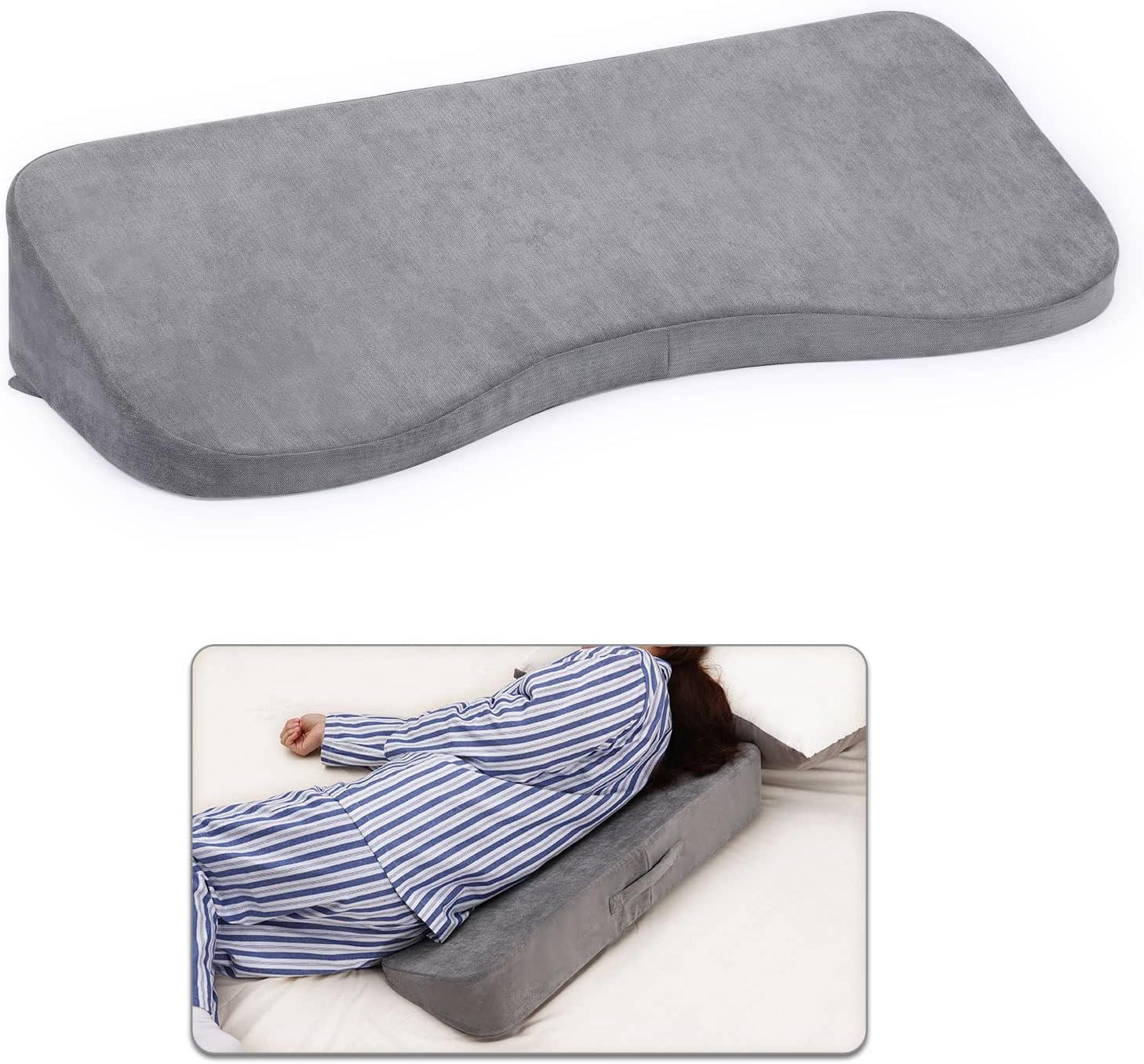 TANYOO Long Wedges for Bed Positioning Pillow for After Surgery Curved Shaped Medical Wedge Pillows for Seniors to Prevent Bed Sore