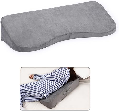 TANYOO Almohada de cuña larga para posicionamiento de cama para después de la cirugía, almohadas médicas de cuña con forma curvada para personas