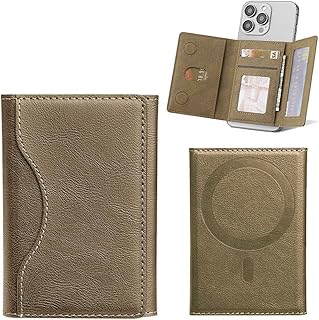 محفظة جلدية مغناطيسية للجوال مع مسند قابل للطي من Next Store ، حامل بطاقات الائتمان والهوية لاصق للهاتف ، ملحق أنيق وعملي متوافق مع هواتف ايفون وسامسونج وغيرها. (جملي)