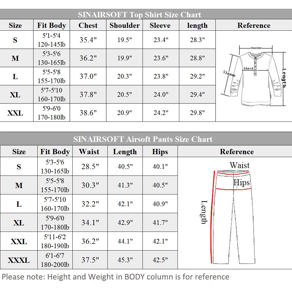 SINAIRSOFT Tactical Pants Shirt with Knee Pads Army Airsoft Combat BDU Pants Shirt — view 4