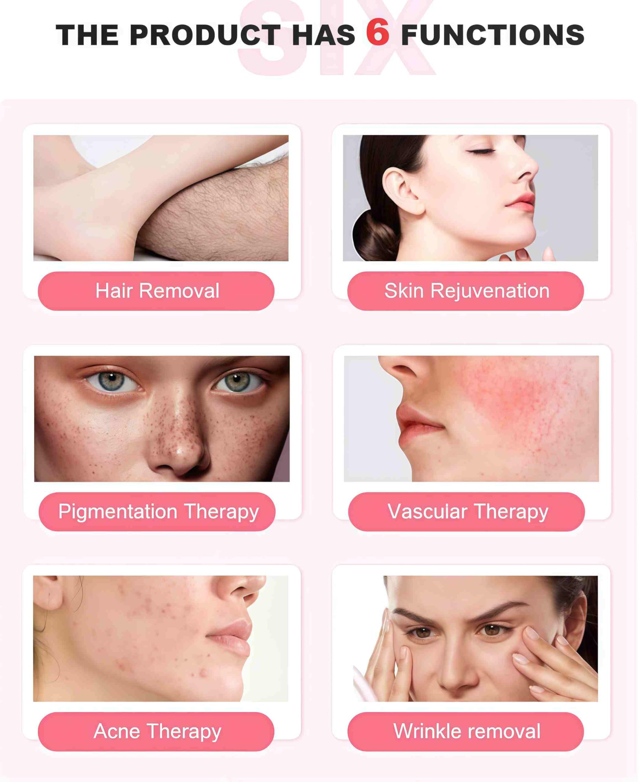El equipo profesional de la máquina láser de depilación IPL ultraportátil del Salón de belleza es adecuado para el depilamiento permanente en el hogar y el Salón de belleza.