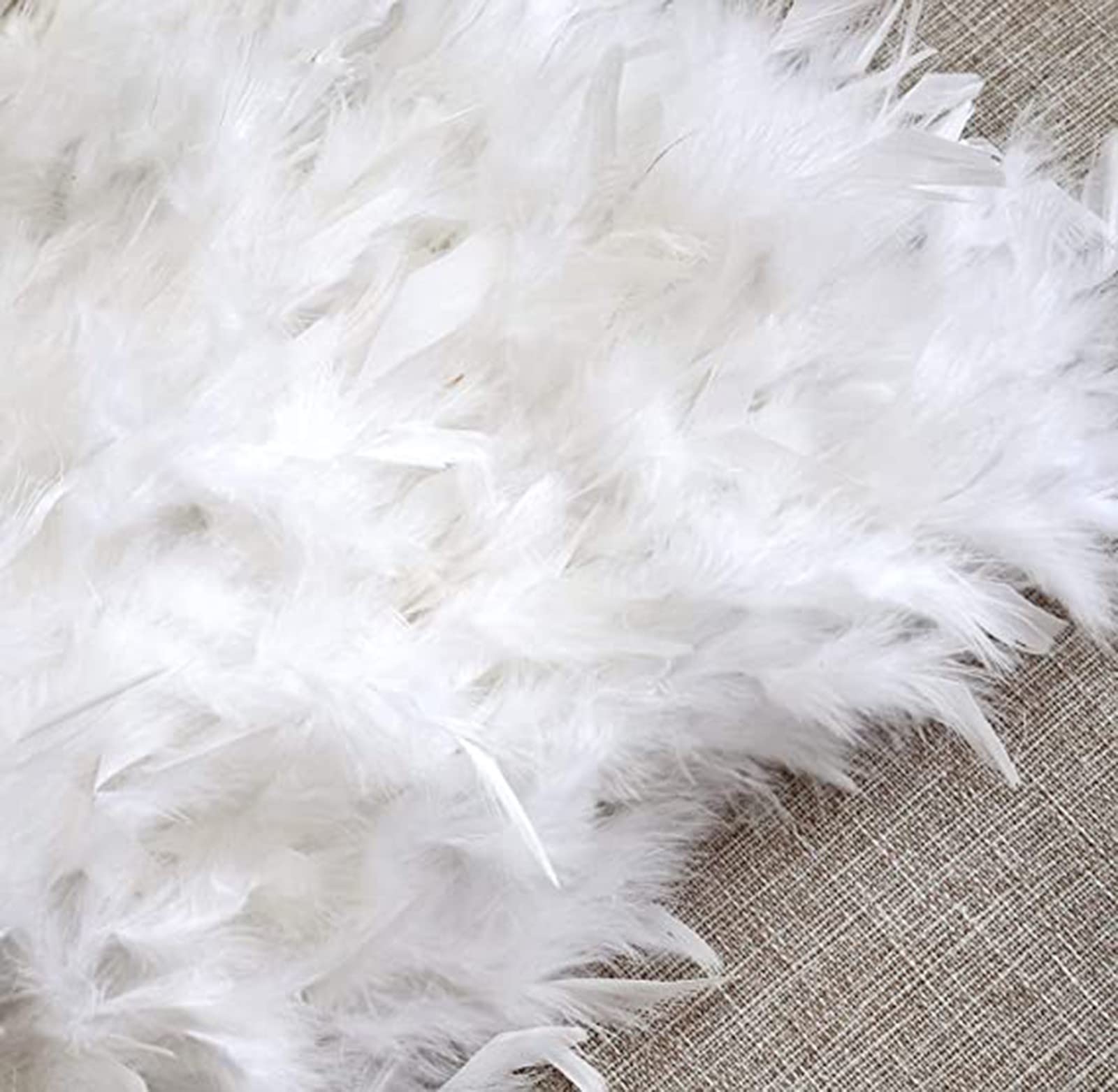 Falda de Plumas, Disfraz de Pavo Real para Mujer, Disfraz de Escenario, Vestido de Baile, Carnaval, Minifalda para Cosplay, Disfraz de Carnaval gótico Blanco