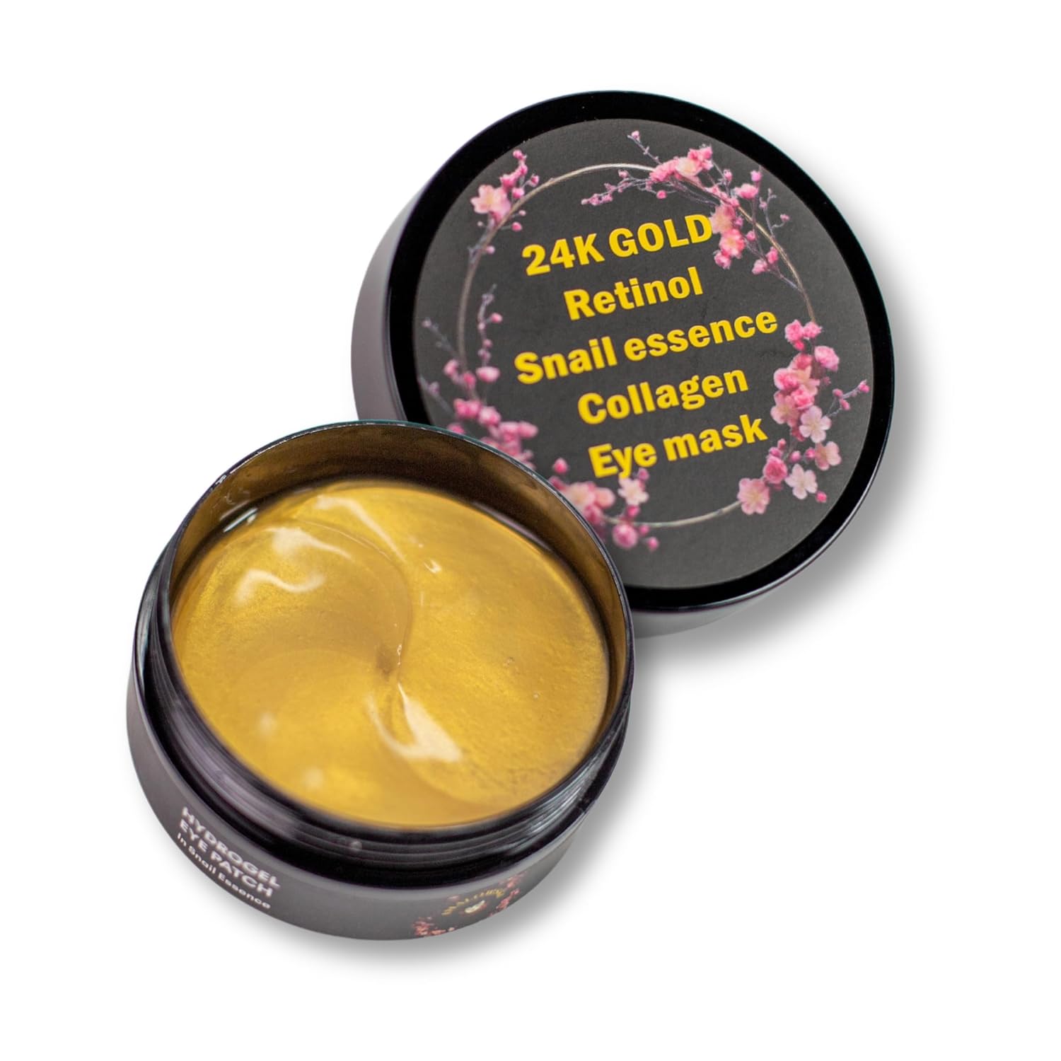 24K Gold Hydrogel Eye Masks With Snail Essence, Retinol