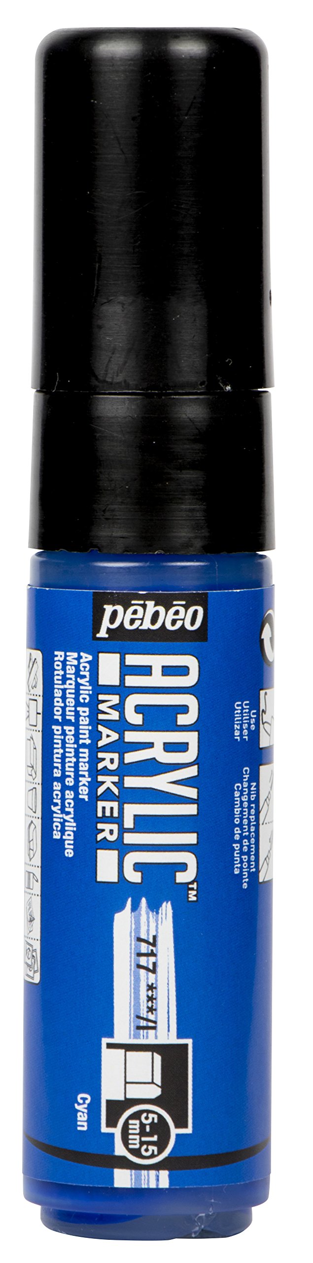 Pébéo 201717 Acrylic Marker 5-15 mm Cyan