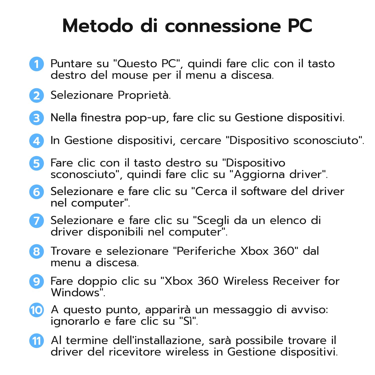 Mcbazel Ricevitore Wireless Gaming per Xbox 360/PC Gaming/Windows10/11/8/7 Adattatore USB 2.0 per Desktop Supporta Controller e Cuffie Senza Fili Plug & Play Portata 9 Metri-Nero