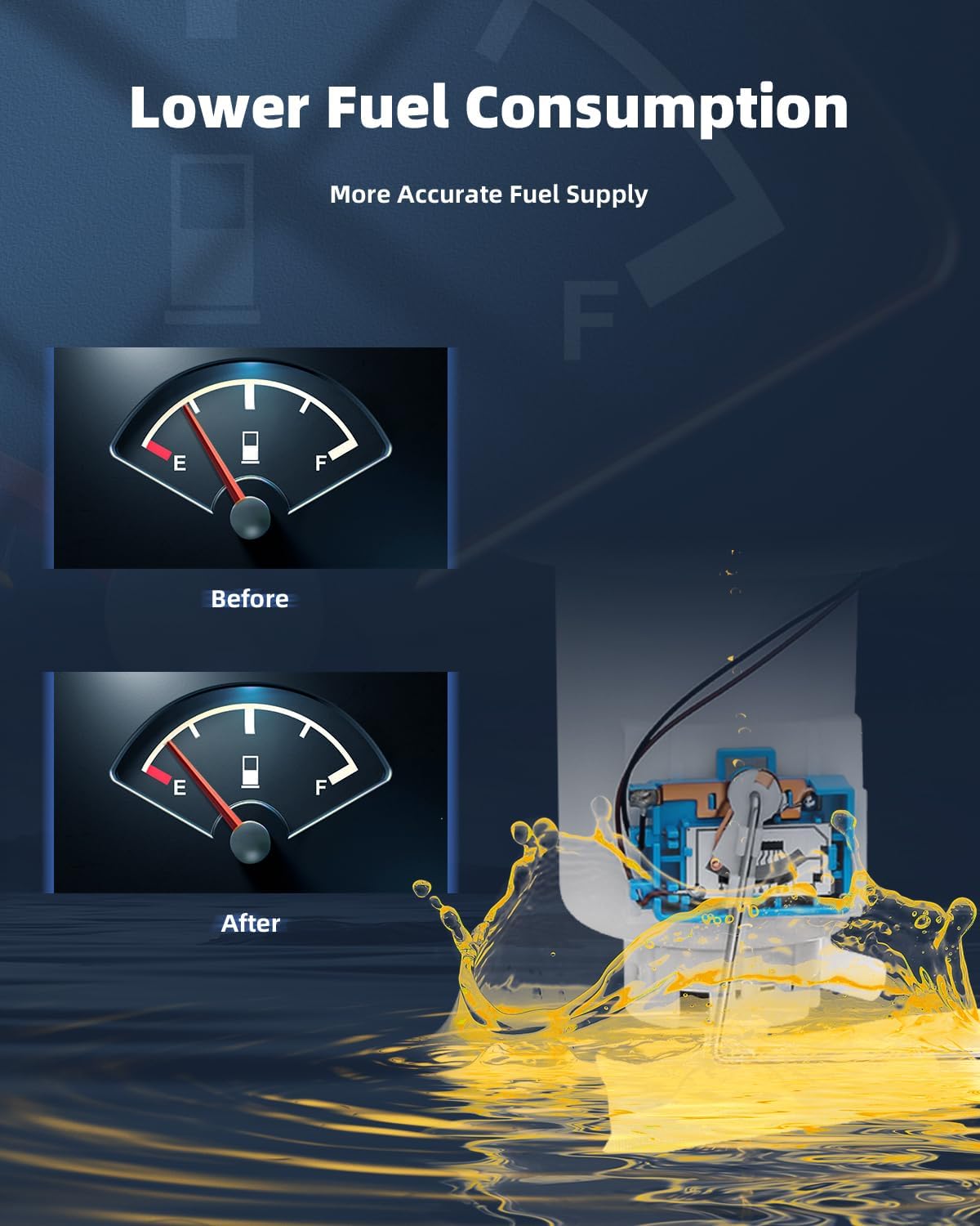 ECCPP Fuel Pump Replacement E8730M Compatible with Hyundai Accent for Kia RIO RIO5 2006 2007 2008 2009 2010 2011 L4 1.6L - Image 7