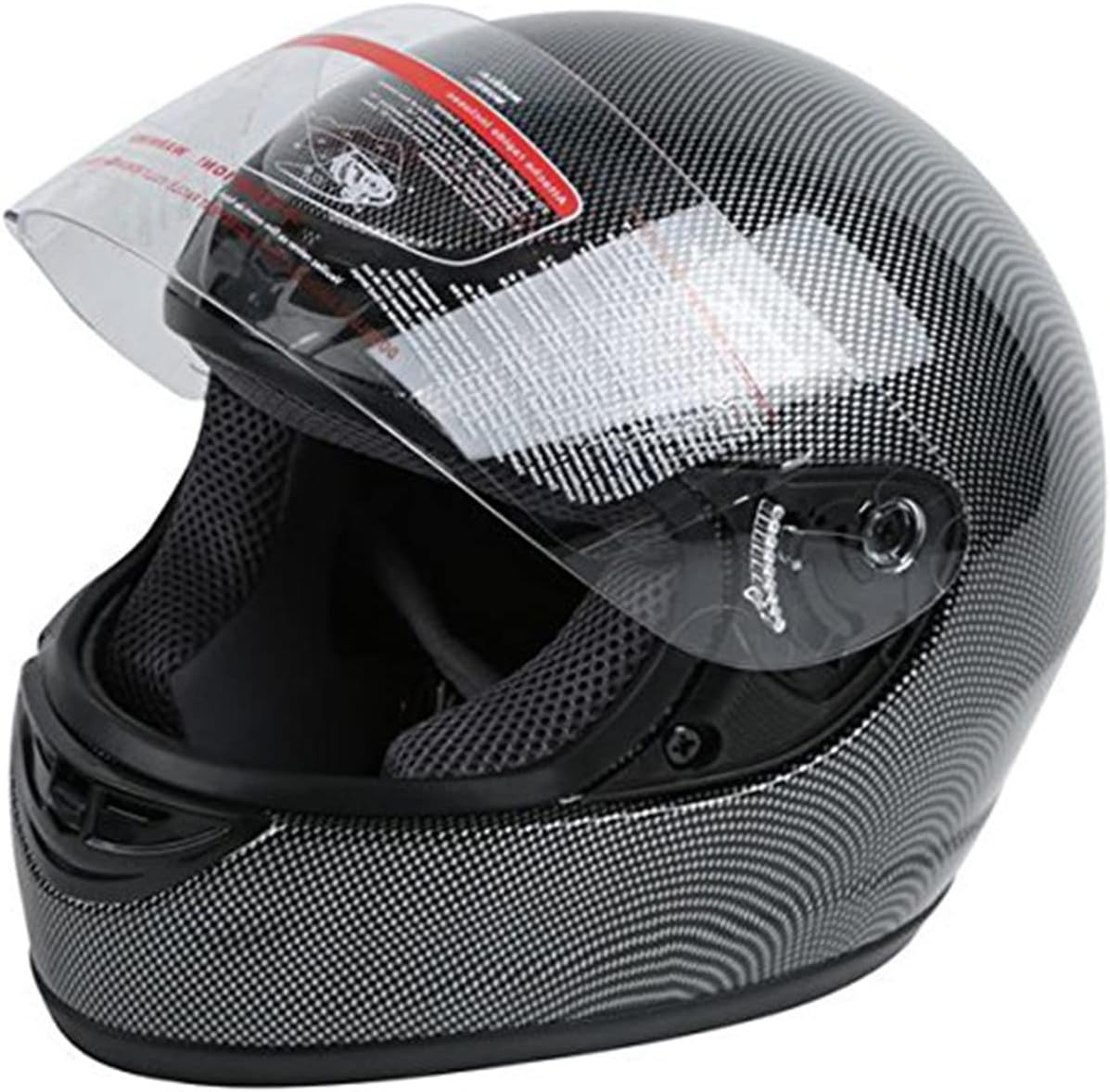 (Similar item). TCT-MOTORPARTS DOT Adult Motocross Helmet Carbon Fiber Flip Up Full Face Motorcycle Street Black Helmet for Women Men (Adult, Small) Carbon Fiber Small