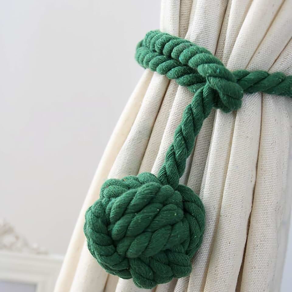 Amazon.co.uk green curtain tiebacks