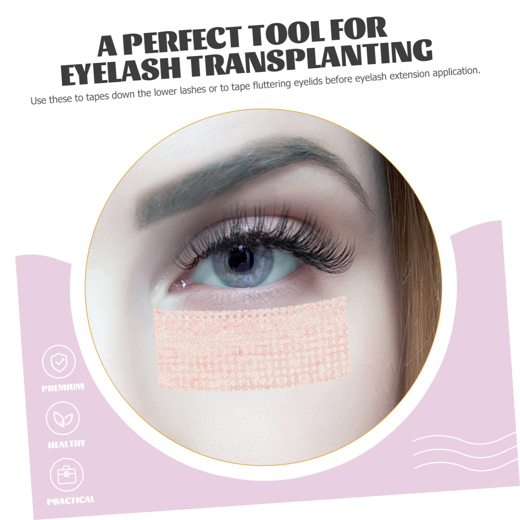 FOMIYES 12 Rollos de pestañas suministro de pestañas almohadilla para pestañas eyelash glue Suministros de pestañas colorful duct tape adhesiva cintas de pestañas para pestañas