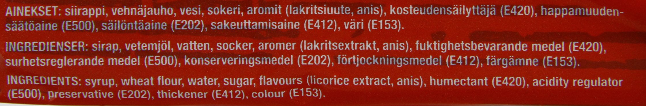 Halva Lakumatto, Lakritz, Riegel