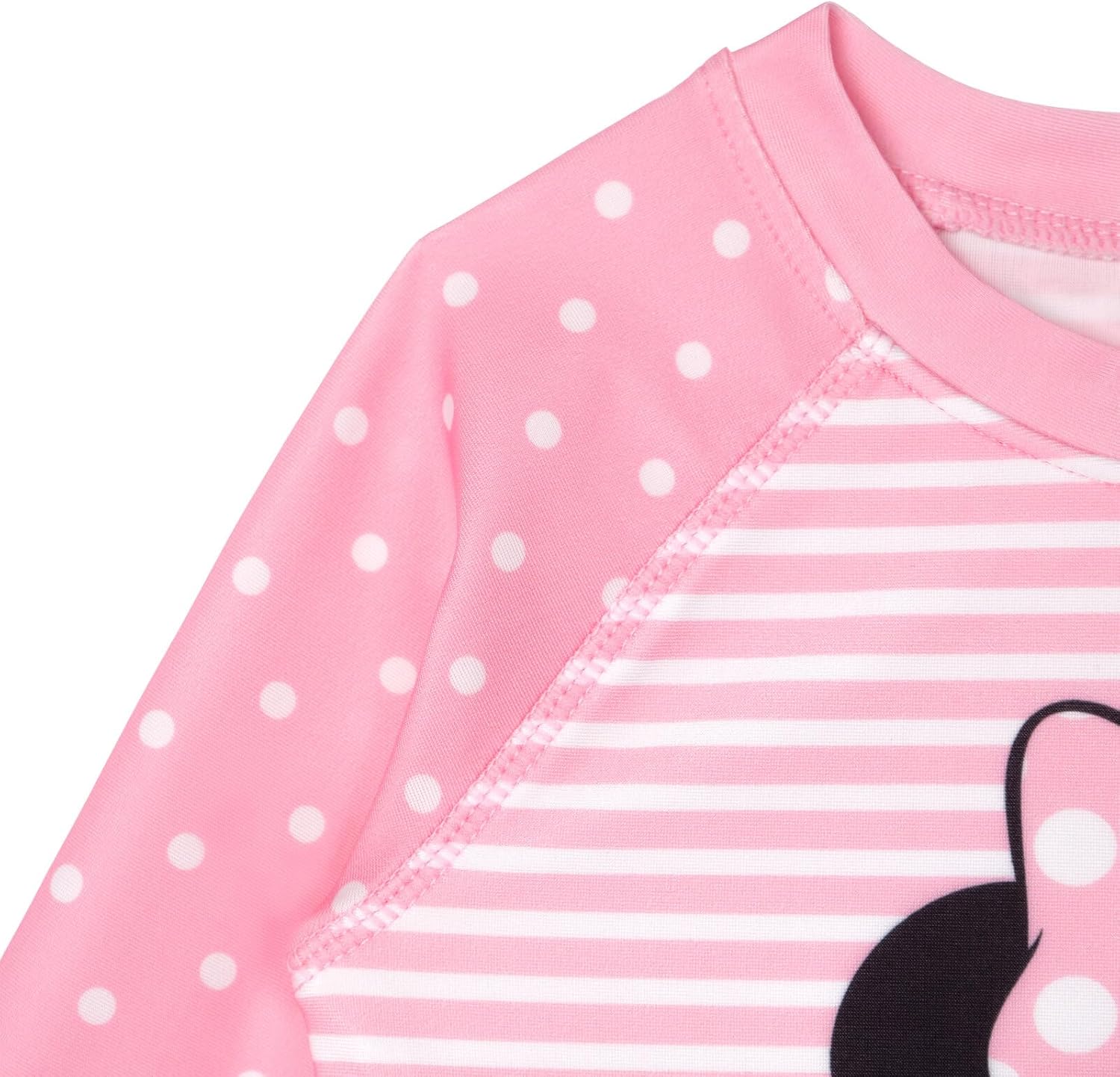 Disney Minnie Mouse Rash Guard and Bikini Bottom Swim Set Newborn to Big Kid Sizes (9 Months - 10-12)