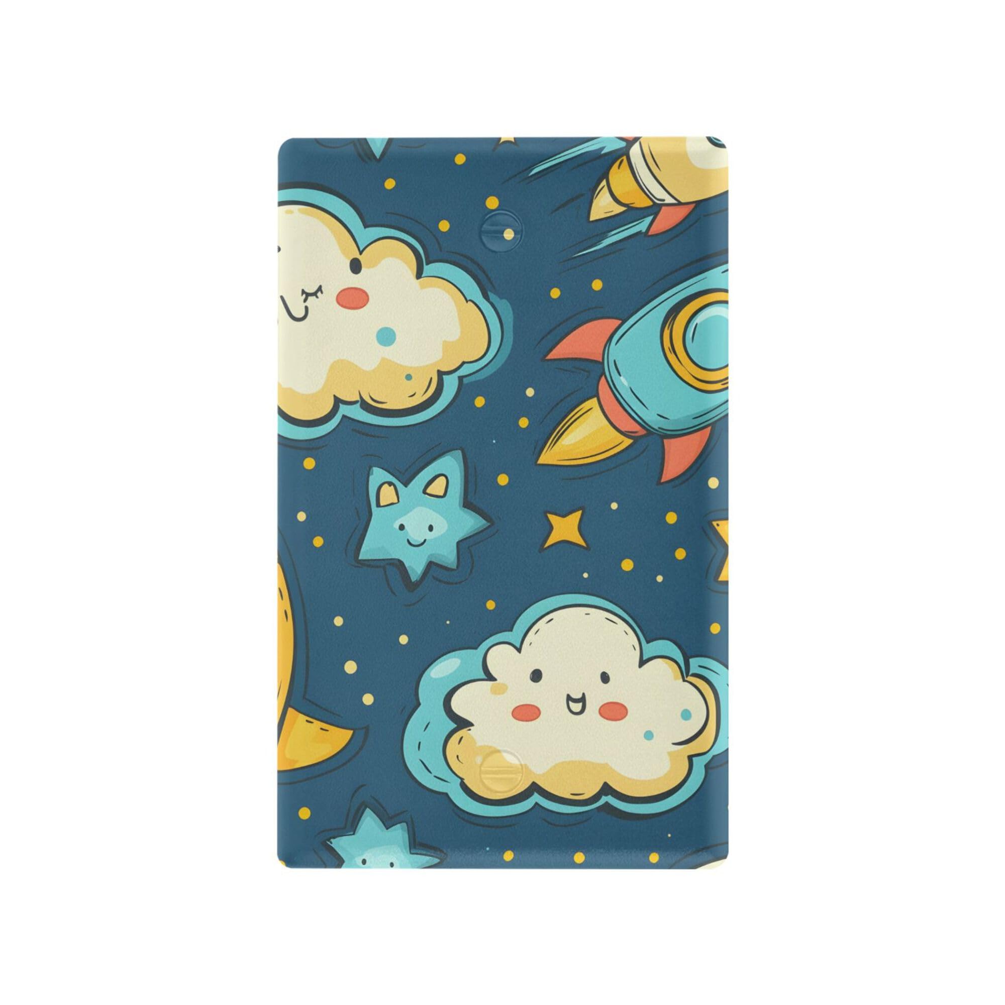 xigua Unused Outlet Wallplate Cartoon Characters Switch Wall Plate Cover,Decorative Outlet Cover Switch Cover for Home Office Bedroom 4.53