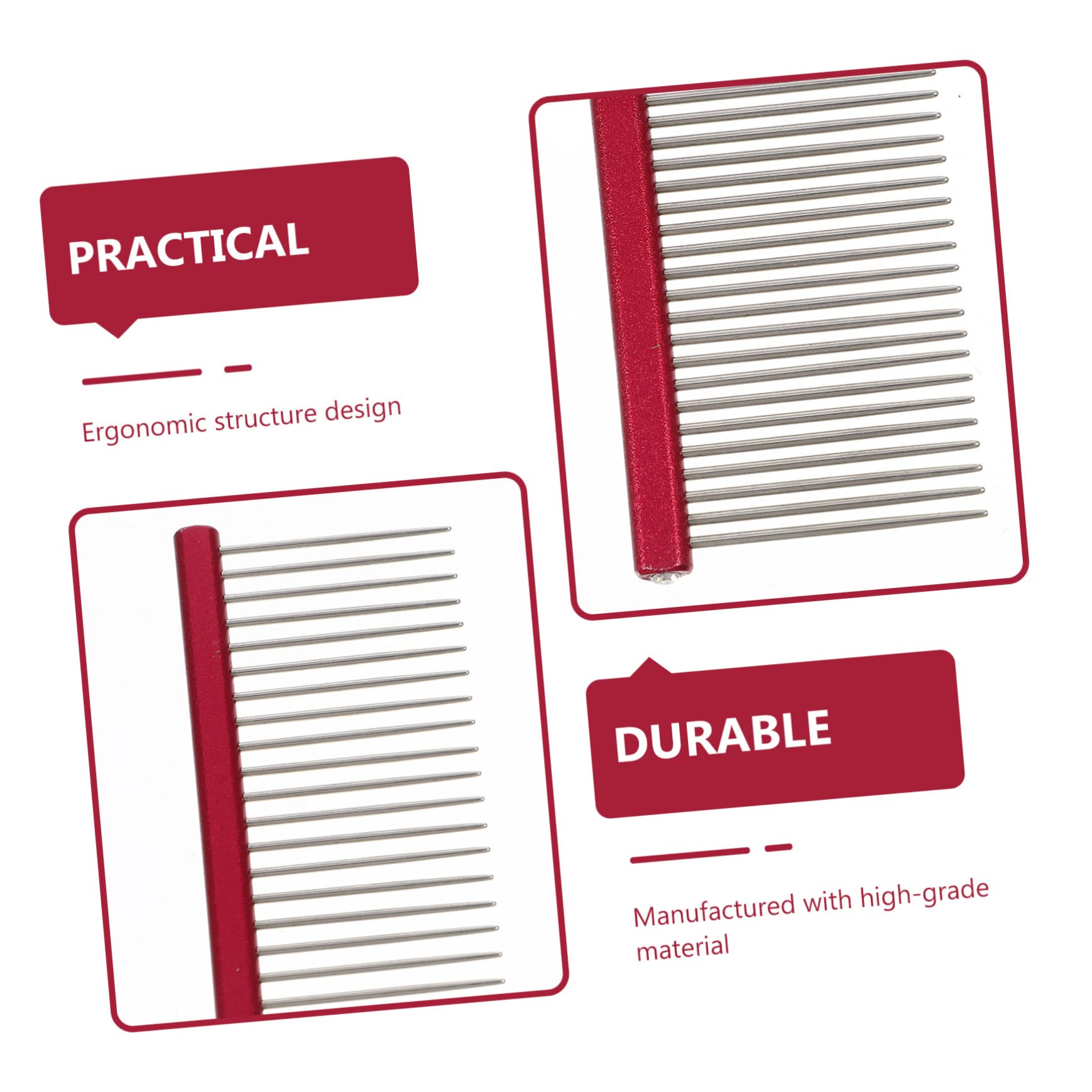 Happyyami Dog Supply Pet Grooming Comb Cat Hair Comb Reusable Portable for Household Clean Pet Hair