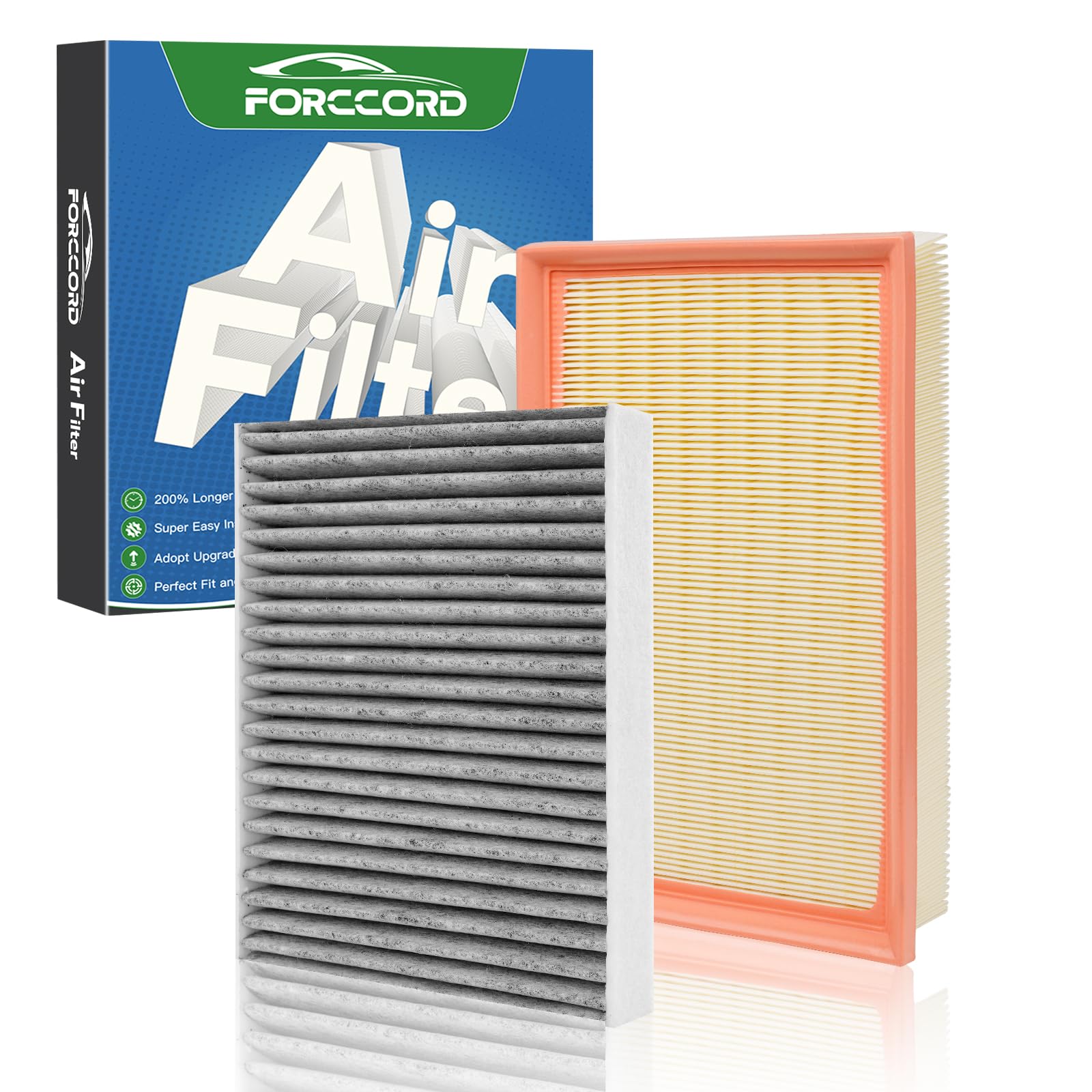 Cabin &amp; Engine Air Filter Kit for Volkswagen Tiguan 2018-25, Jetta 2019-26