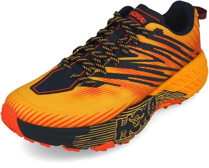 HOKA ONE ONE Speedgoat 4 Sports Shoes Men Orange 12.5 Running Shoes