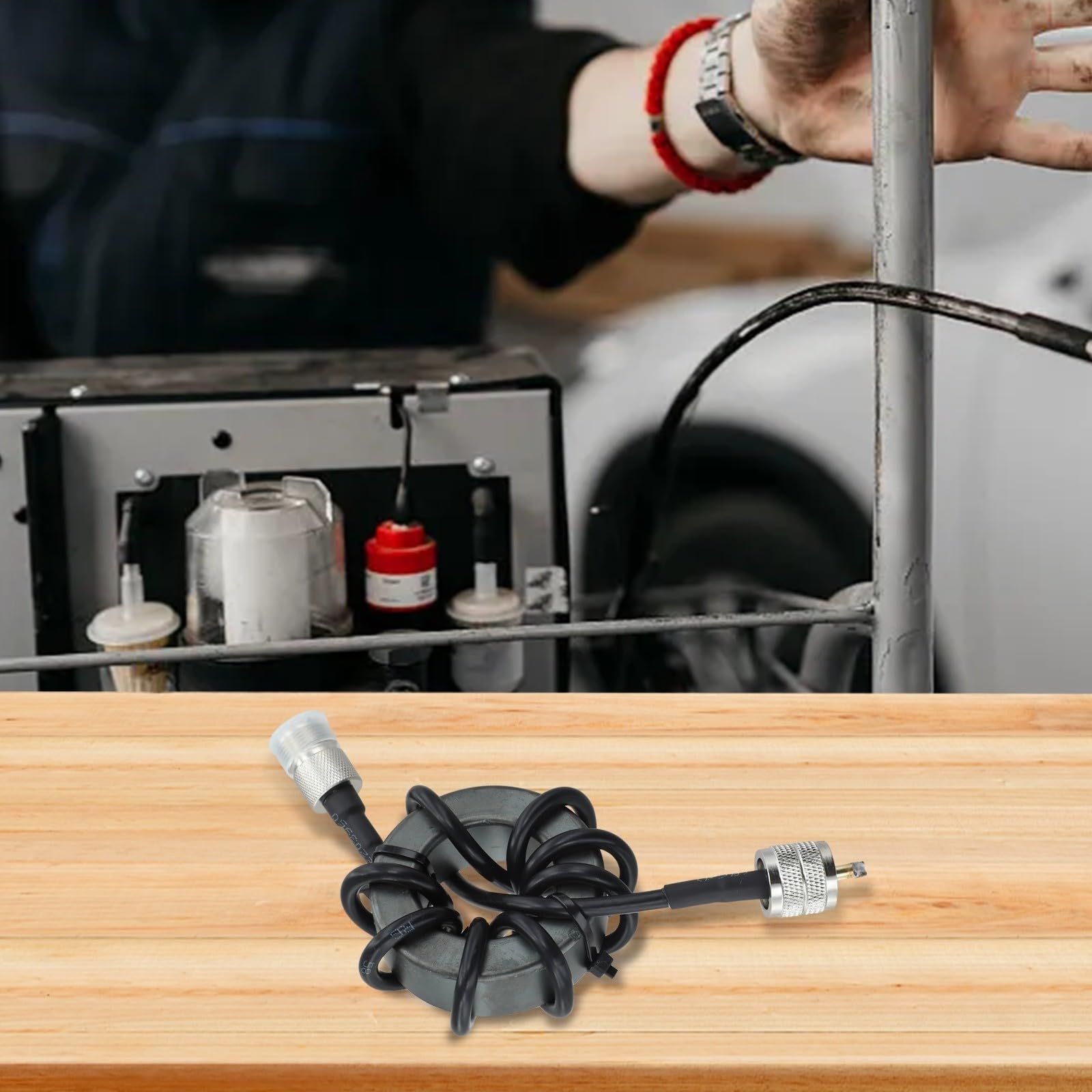 1,8-30 MHz - Anneau magnétique pour radio HF à ondes courtes - Anti-interférence 1:1 - Type de courant Balun EM-25 EM-43 - 200 W - Puissance : 1000 W - Noir (EM-43)