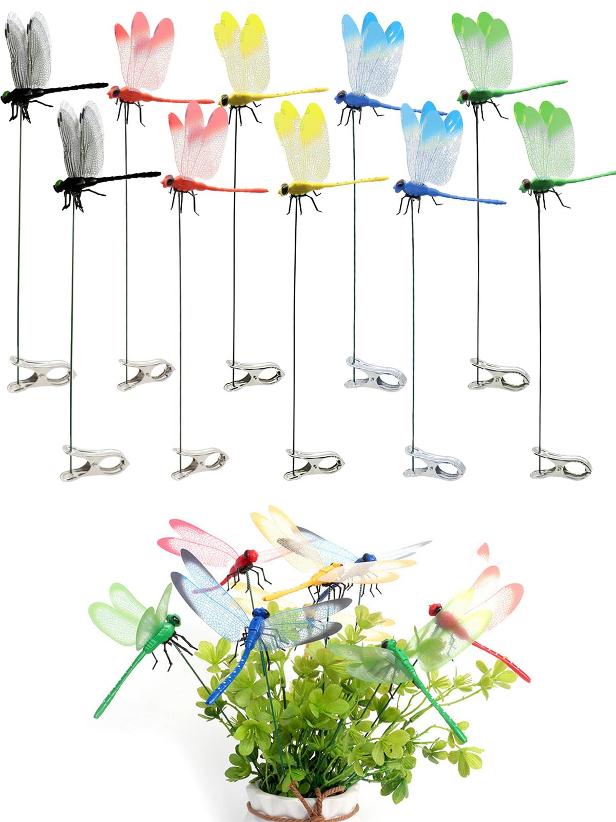 Amazon.com: 10 Pcs 5 Color Dragon Fly Clips, Visual Predator