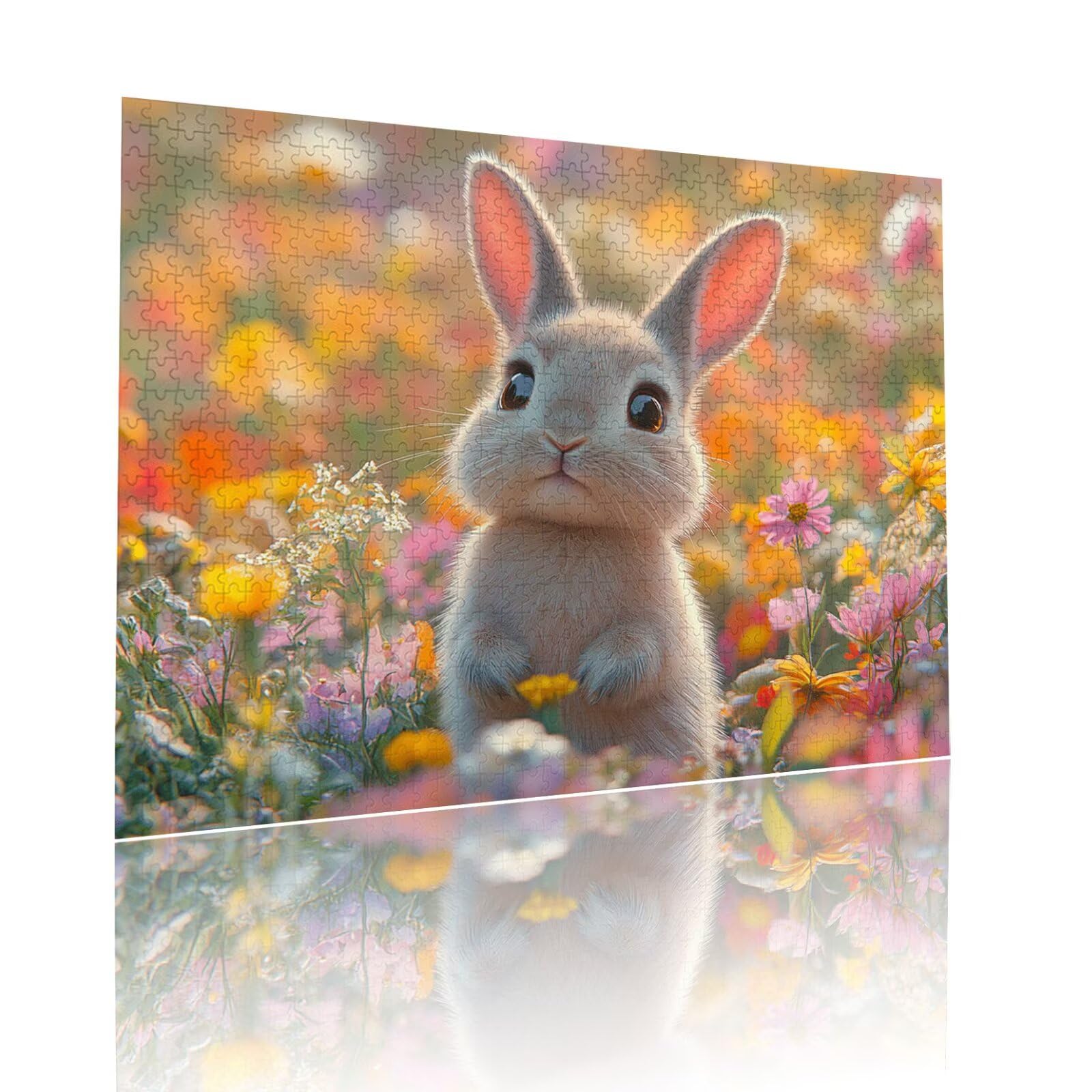 Puzzle Erwachsene 2000 Teile Kaninchen Blume Educa Jigsaw für Kinder ab 8 Jahren Mädchen Jungen, Erwachsene Impossible Klassische Puzzles Schwer, Anspruchsvoll Spielspaß, Als Geschenke 70x99cm t-952