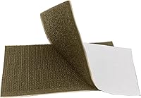 Vista 92 de Cinta de gancho y bucle de 1 pulgada de ancho, color gris oscuro, no adhesiva, 1 yarda de longitud, cinta de nailon gris, juego de sujetadores