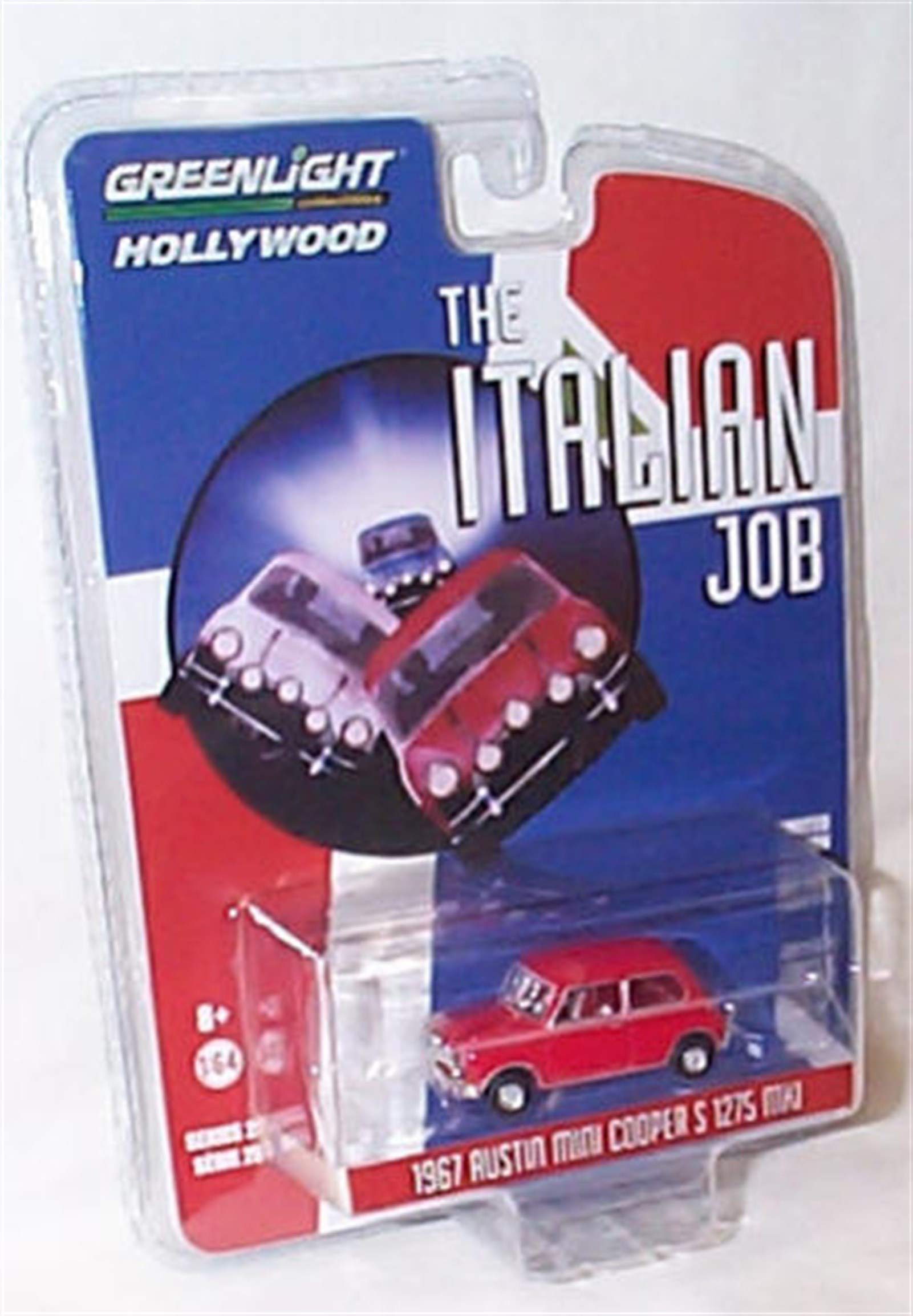 Greenlight Collectables 1967 MINI C00PER S 1275 Mk1 italian Job Red Car vehicle 1:64 scale limited edition diecast model