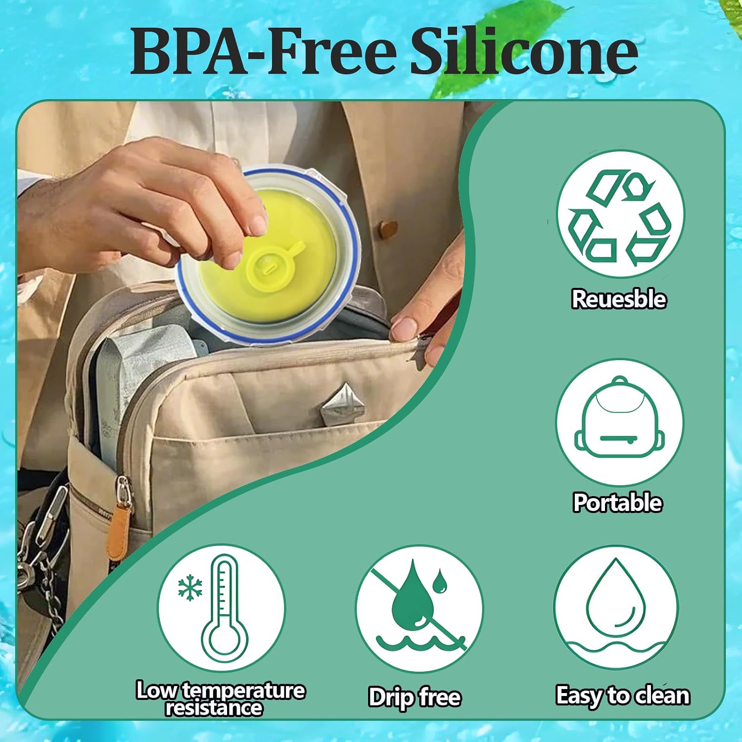 Silicone Popsicle Holders, 2-in-1 Mess Free Ice Cream Cone Holders for Kids, Reusable & Dishwasher Safe Popsicle Drip Catcher for Parties, Picnics, Home(Large 4 Sticks) image 5
