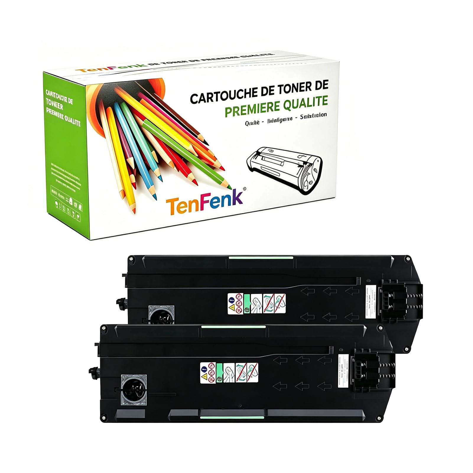 Compatible Remplacement Boîte Déchets Toner Pour Ricoh MP C2003 416890 Pour Avec Ricoh MPC2004 MPC2503 MPC2504 MPC3003 MPC3004 L'imprimante,(Noir- 100000 Pages),2 pack