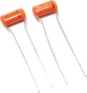 2 NOS USA Sprague .047uf 100v 225P Orange Drop Guitar Tone Capacitors Circle 2