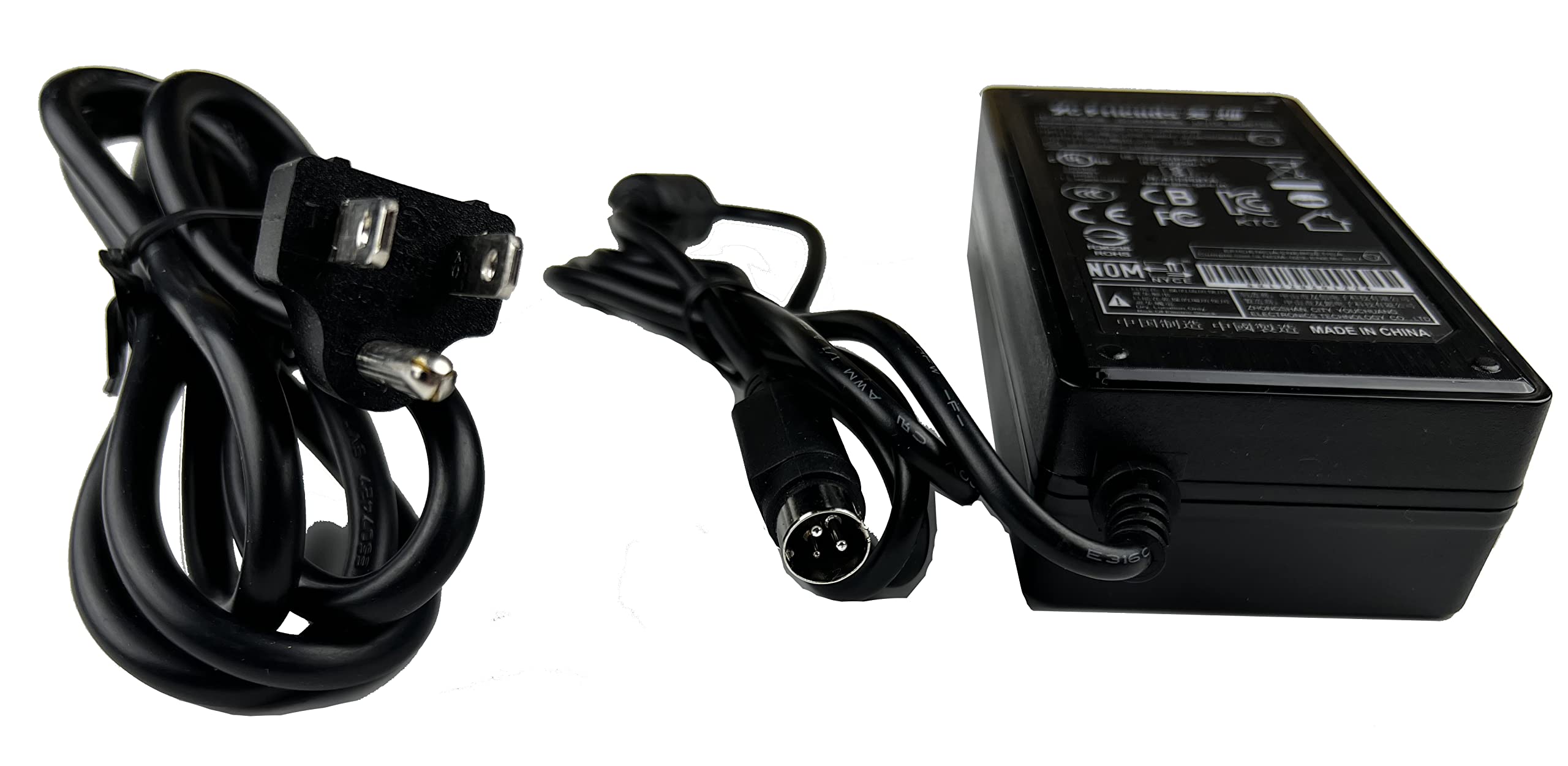 YC60 Replacement Power Adapter & Cord OEM Replacement for Arkscan Label Printer Models 2054A, 2054K, 2054N, 3044C & Others, Also Universal Fit for Other Brands