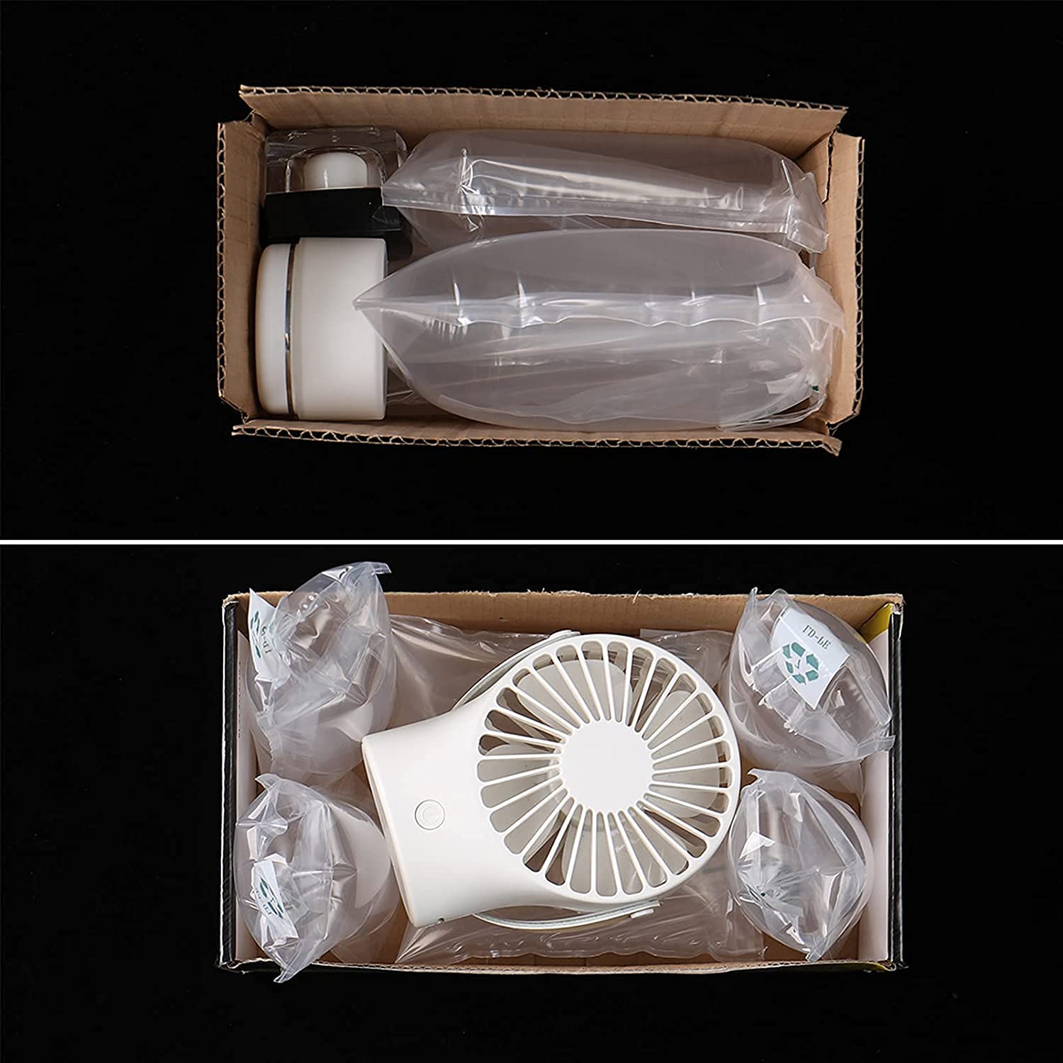 Miupoo Lot de 50 sacs gonflables d'emballage en plastique transparent avec coussin de pompe gratuit, sac d'emballage de blocage de coussin gonflable, 10 x 15 cm