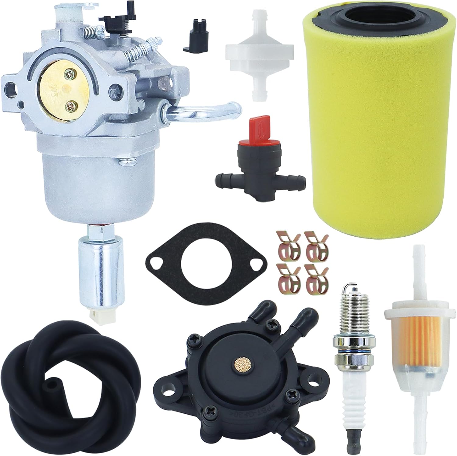 T110 Carburetor Fits for Craftsman T110 Riding Lawn Mower CMXGRAM1130036 13AN77XS093 13AN77XSA93 42-Inch 17.5HP single-cylinder engine with tune up kit