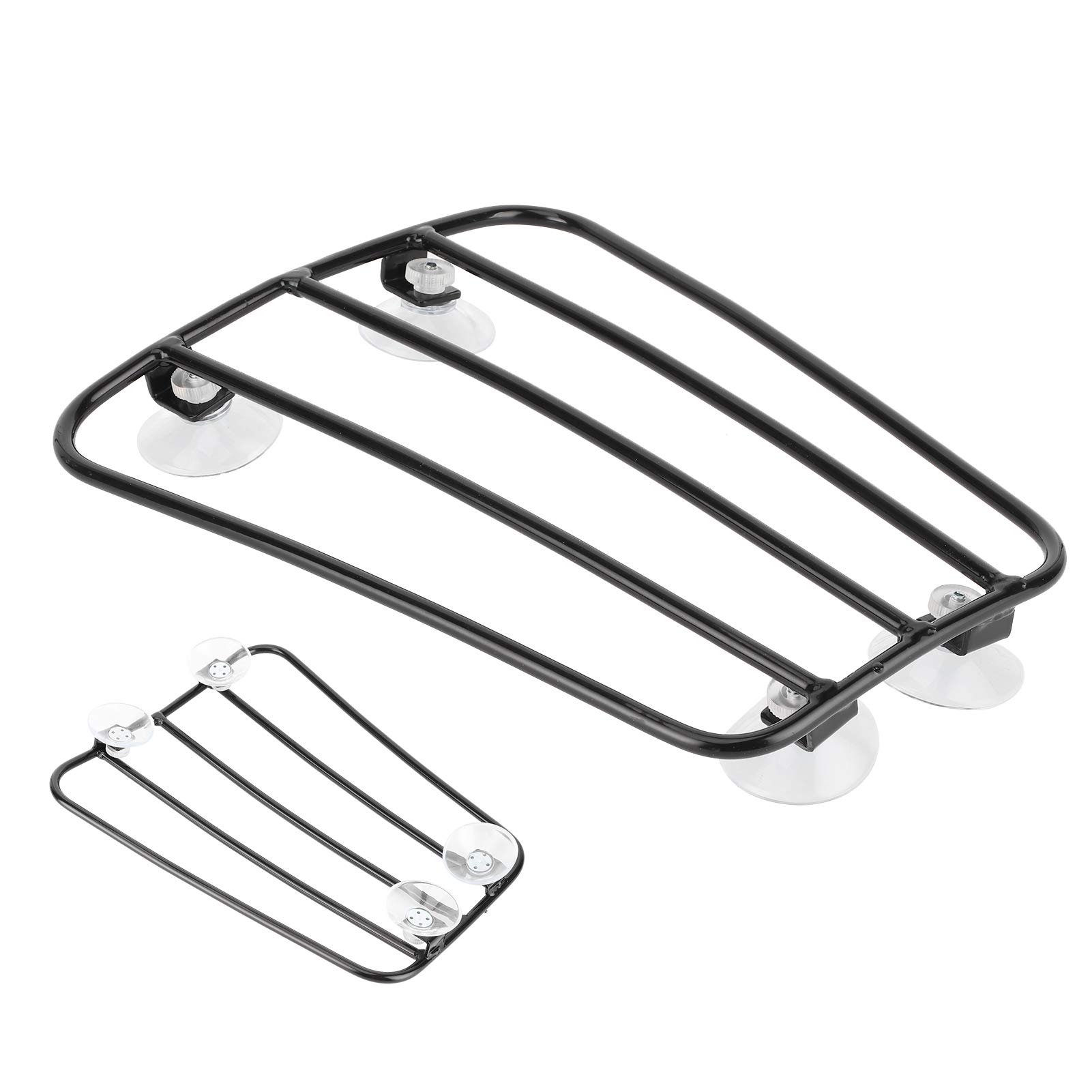 Motorrad Gepäckträger vorne, Motorrad Kraftstofftank Gepäckträger Gepäckträger Universal Retro Style Gepäckträgerhalterung(A (schwarz))