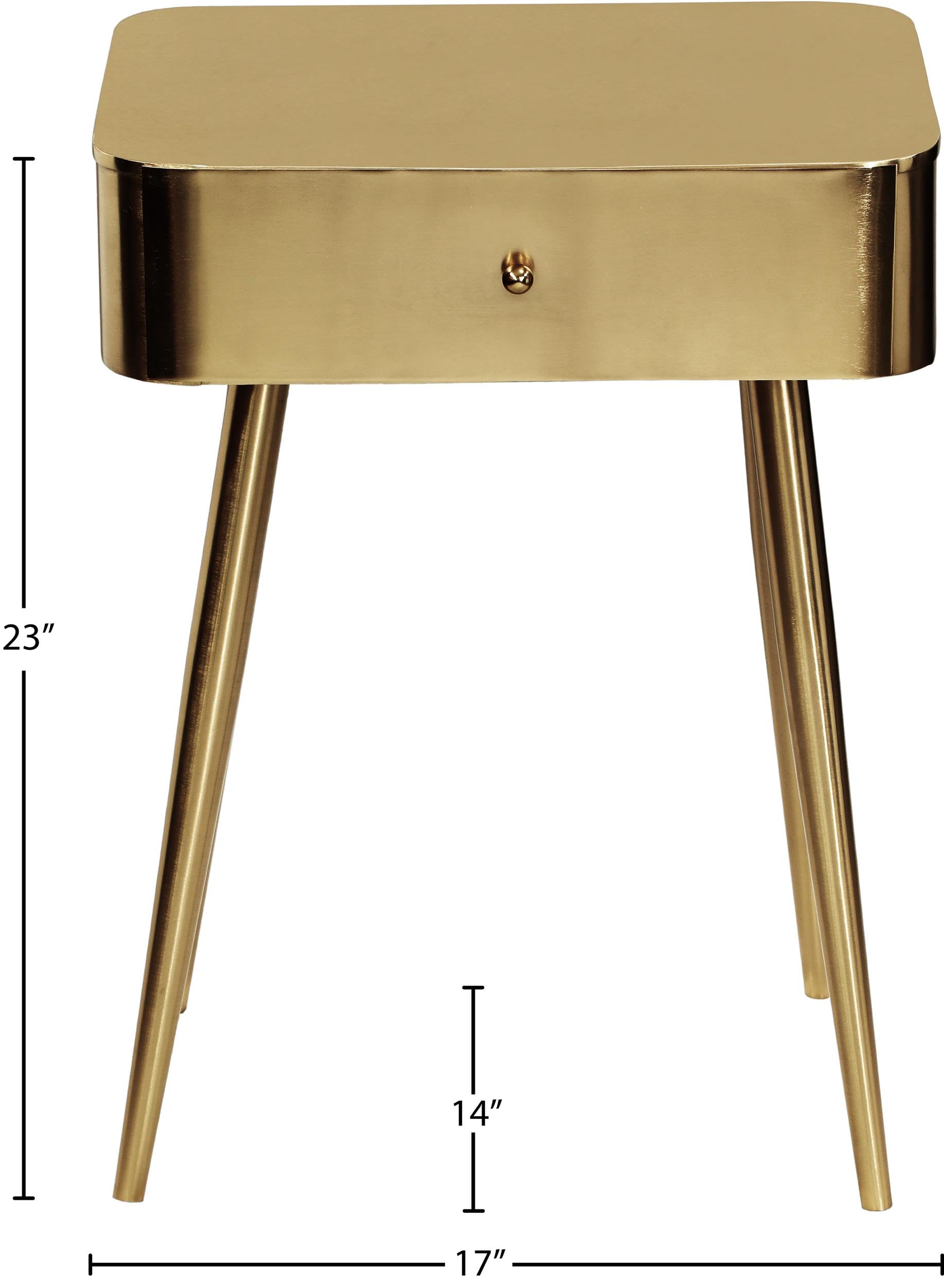 Amazon.com: Meridian Furniture 331Gold Rylan Collection Modern