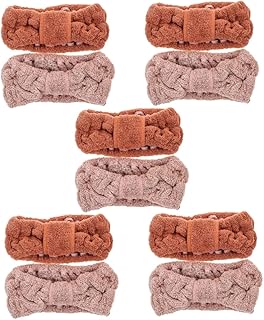 Beavorty 10 Pcs headband elastic hair ties girls hijab elastic hair bands portable hairband hotel elastic hairband facial hair bands face makeup hairband spa supply water absorbing hairband