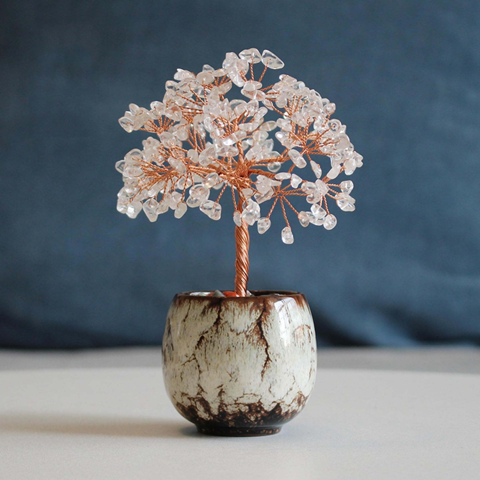 Amazon.co.jp: 招財樹 天然水晶 天然石 金のなる木 シトリン