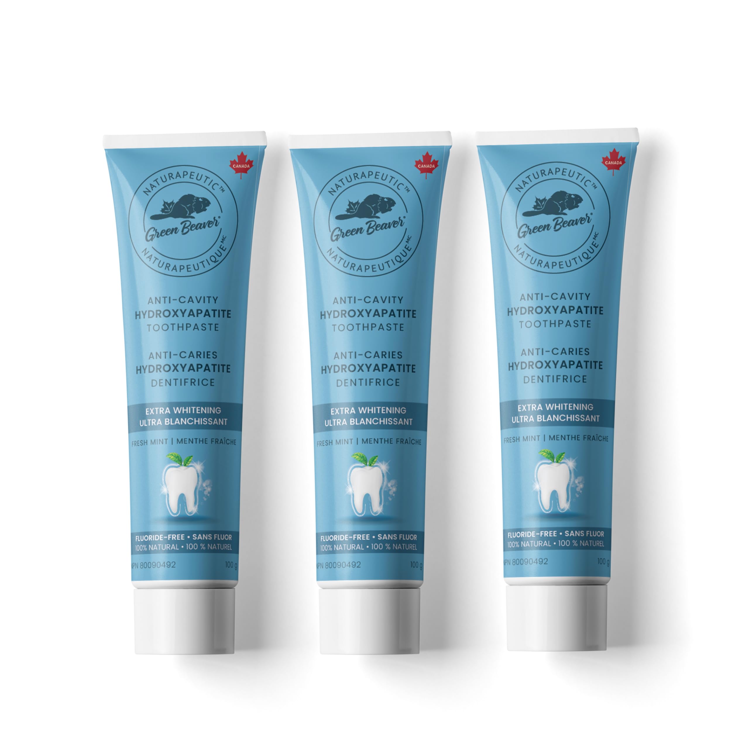 Green Beaver Anti-Cavity Hydroxyapatite Toothpaste - Extra