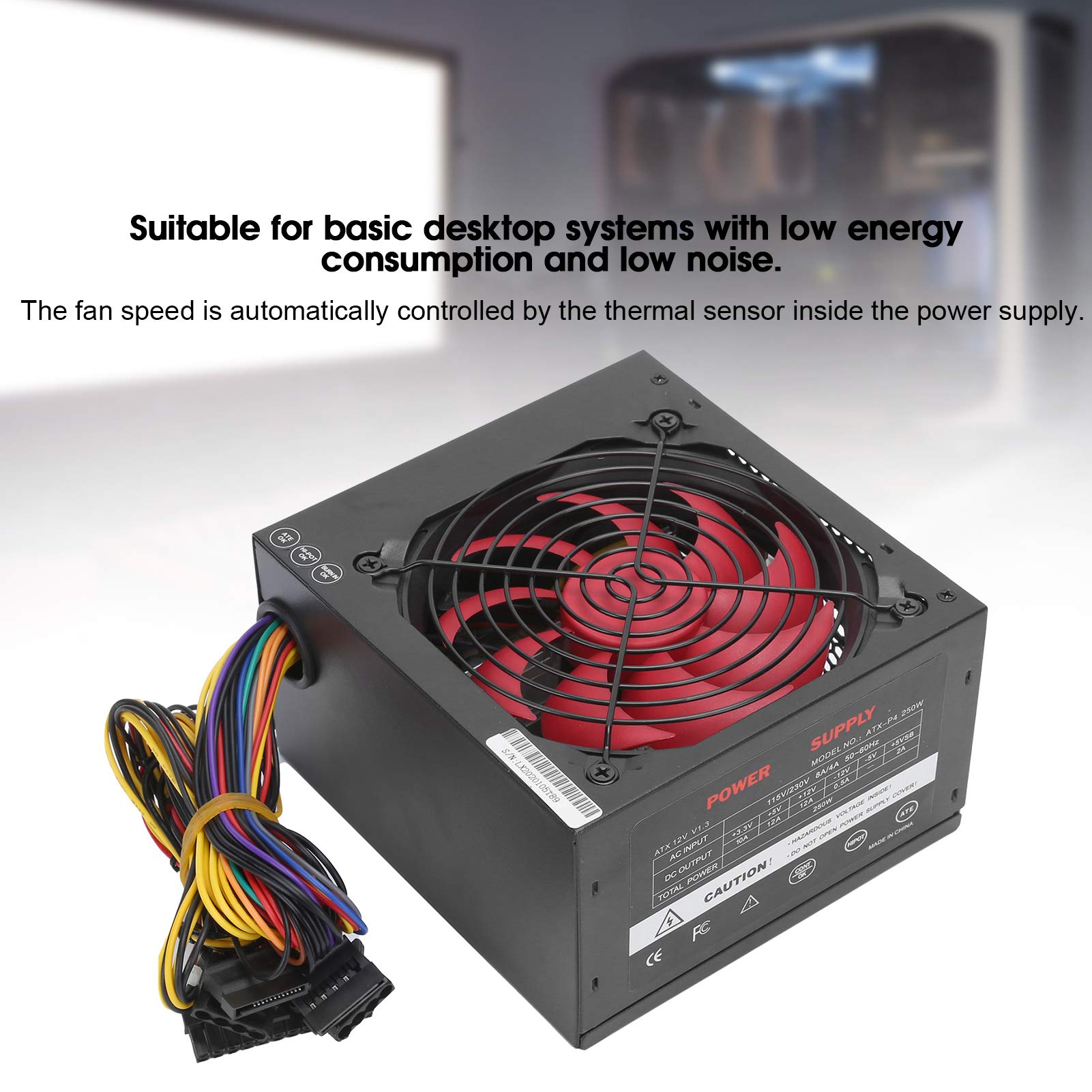 Alimentation LiteOn ATX 250W (PE-5251-7) Pour PC De Bureau – Bon état