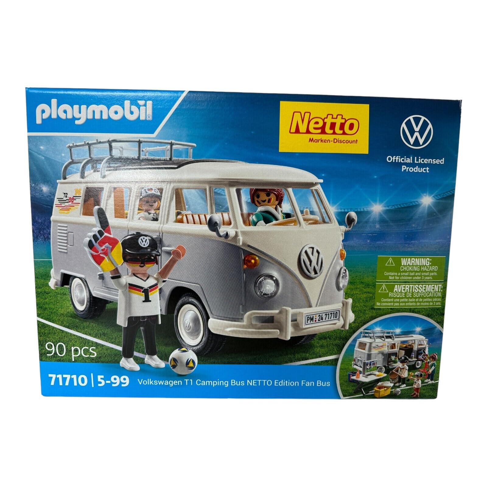 PLAYMOBIL Camping Fan Bus T1 Limited Edition para fútbol EM 2024 en Alemania