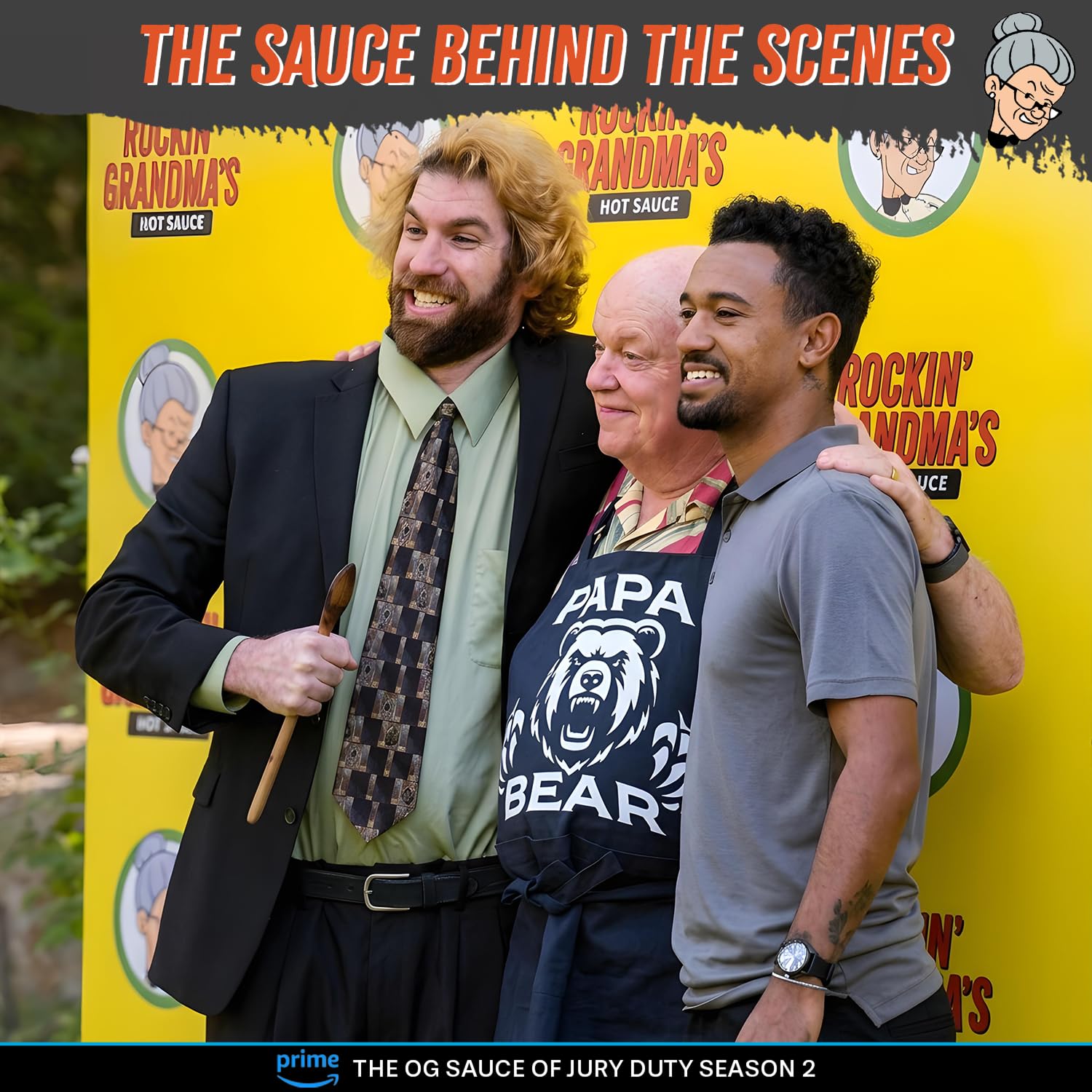Rockin’ Grandma’s Sauce Variety Pack by Dave’s Gourmet - 4 Pack, 5 fl oz Bottles - Featured on Prime Video’s Jury Duty: Company Retreat - Includes Original, Smoky, Jamaican Jerk & Sweet Hot Sauces