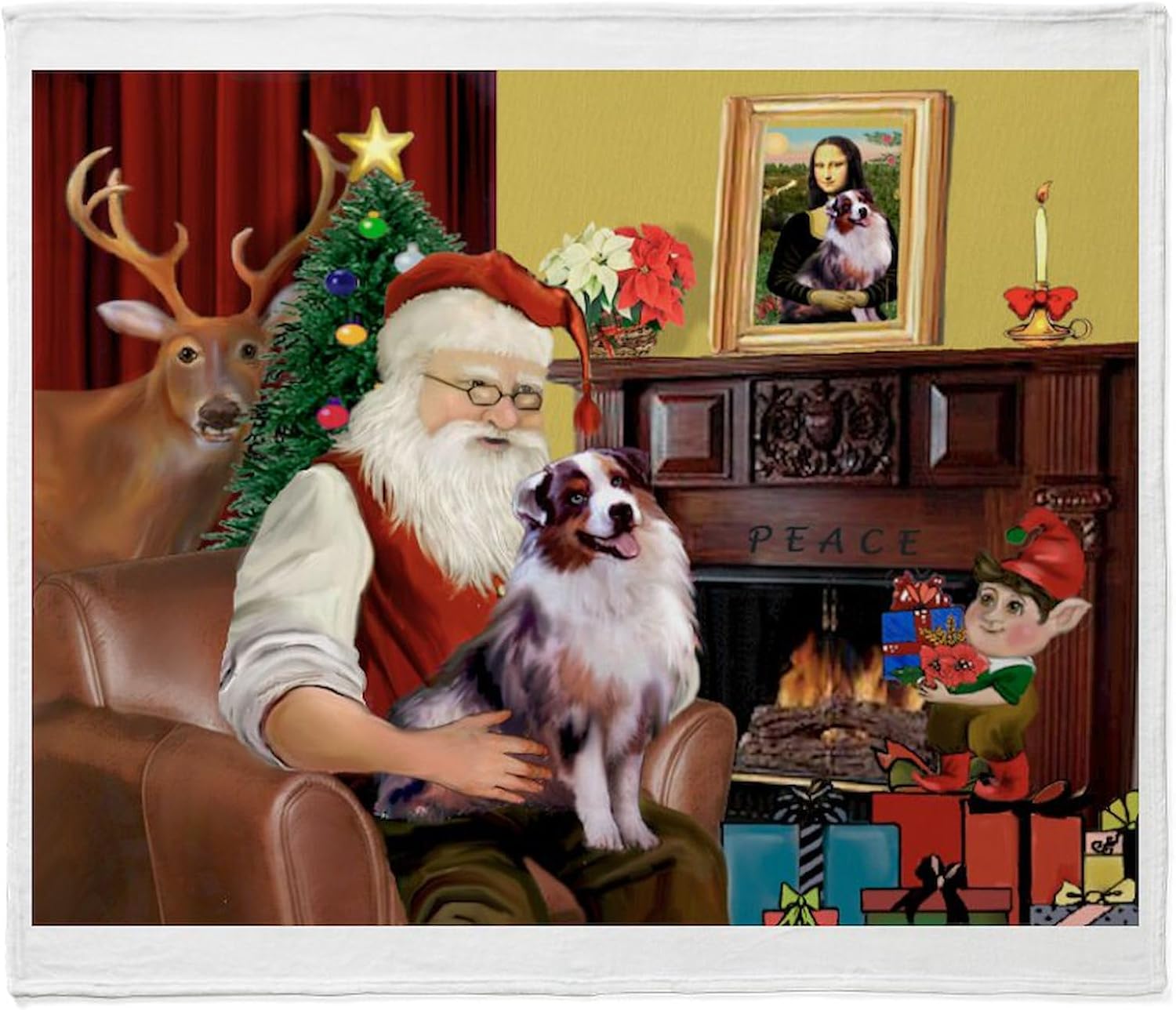 CafePress Aussie Throw Blanket Super Soft Fleece Plush Throw Blanket, 60"x50"