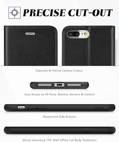 Miniatura 8 de TUCCH - Funda tipo cartera para iPhone 8 Plus