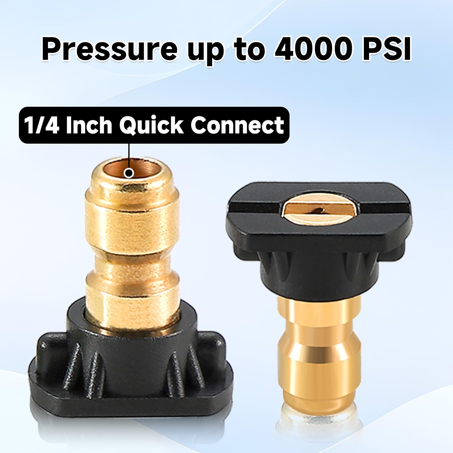 Tool Daily Pressure Washer Tips, 65 Degree Power Washer Soap Nozzles 7 Pack, 1/4 Inch Quick Connect, 4000 PSI