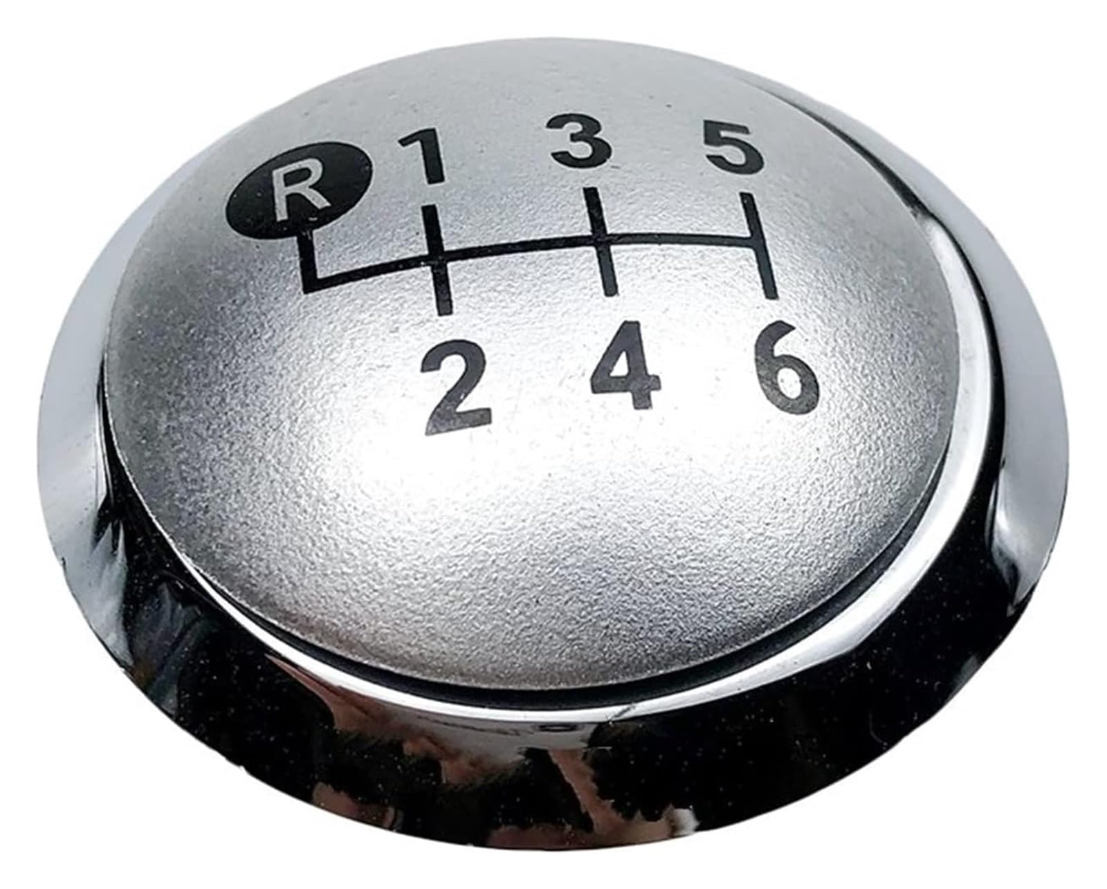 gangxiao Car Shift Gear Knob for Toyota for Corolla 1.8MT for AVENSIS for Yaris D4D for RAV4 5 6 Speed Gear Shift Knob Lever Emblem Cap Cover(6 Speed Silver)